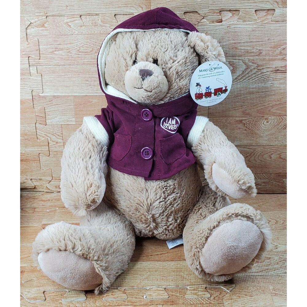 Helzberg Diamonds Limited Edition 14" Plush I Am Loved Teddy Bear Make A Wish